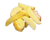 Картопля свіжа, неочищена, мита, різана по-селянськи, 4 кг